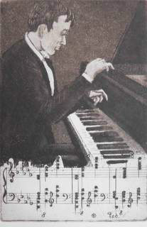 Pianist - Molto maestoso i b-moll
ætsning, 10x15