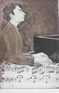 Pianist - Adagio, ætsning
10x15